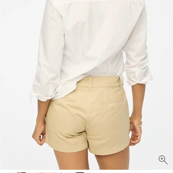 J. Crew Women's Tan Chino Shorts - Picture 2 of 5